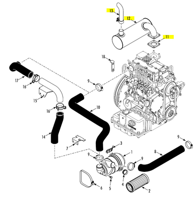 SP THERMO KING 冷蔵庫用のマフラー 130983 3E71351G01 3E71352G01 販売する 130983TKA 116173
