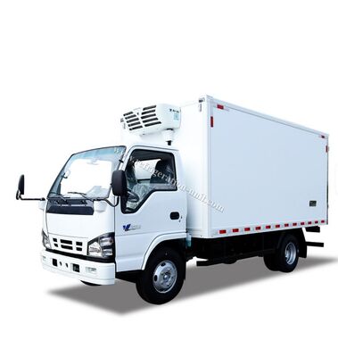 イスズウ100p 日本ブランド トラック 4.1m長冷蔵庫と冷蔵庫 RV380V 4X2 ミニ 3tons 2 Ton 冷蔵庫 冷蔵トラック
