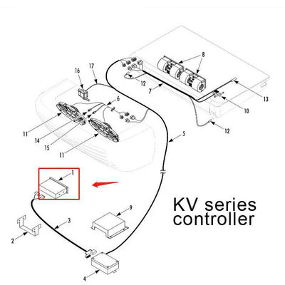 オリジナルコントローラーモデル 1E46674GO4 サーモキング RV200