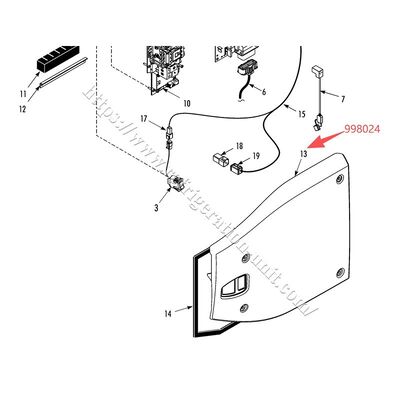 998024 THERMO KING 冷蔵庫 エンジンサイドカバー T-600/800/1000M T-680/780/880/1080E/Proカバー アフターマーケット部品