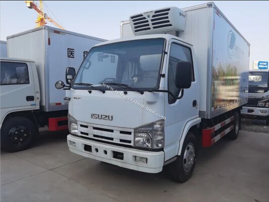 イスズウ100p 日本ブランド トラック 4.1m長冷蔵庫と冷蔵庫 RV380V 4X2 ミニ 3tons 2 Ton 冷蔵庫 冷蔵トラック