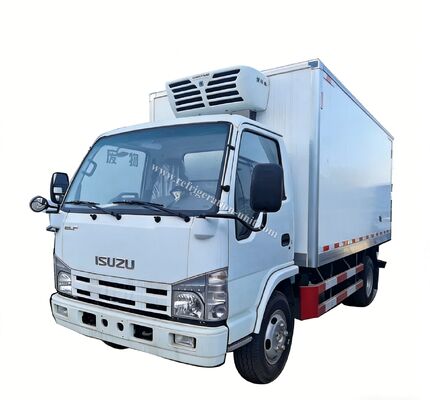 イスズウ100p 日本ブランド トラック 4.1m長冷蔵庫と冷蔵庫 RV380V 4X2 ミニ 3tons 2 Ton 冷蔵庫 冷蔵トラック