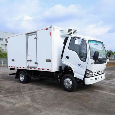 ISUZU QINGLING 600P 6ホイラー 3トンの冷蔵バンは,THERMO KING冷蔵ユニット RV380モデル