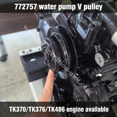 772757 サーモキング エンジン型式 TK370/TK376/TK486 ウォーターポンプ Vプーリー代替パーツ